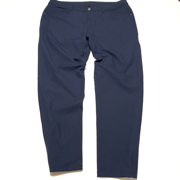 Lululemon Men's ABC Slim-Fit Pant 36" Warpstreme Navy - Picture 2 of 13
